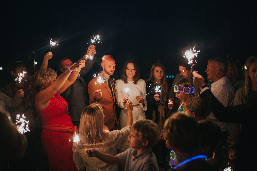 Sparklers Sparkler Pennard Hill Farm Wedding MT Studio