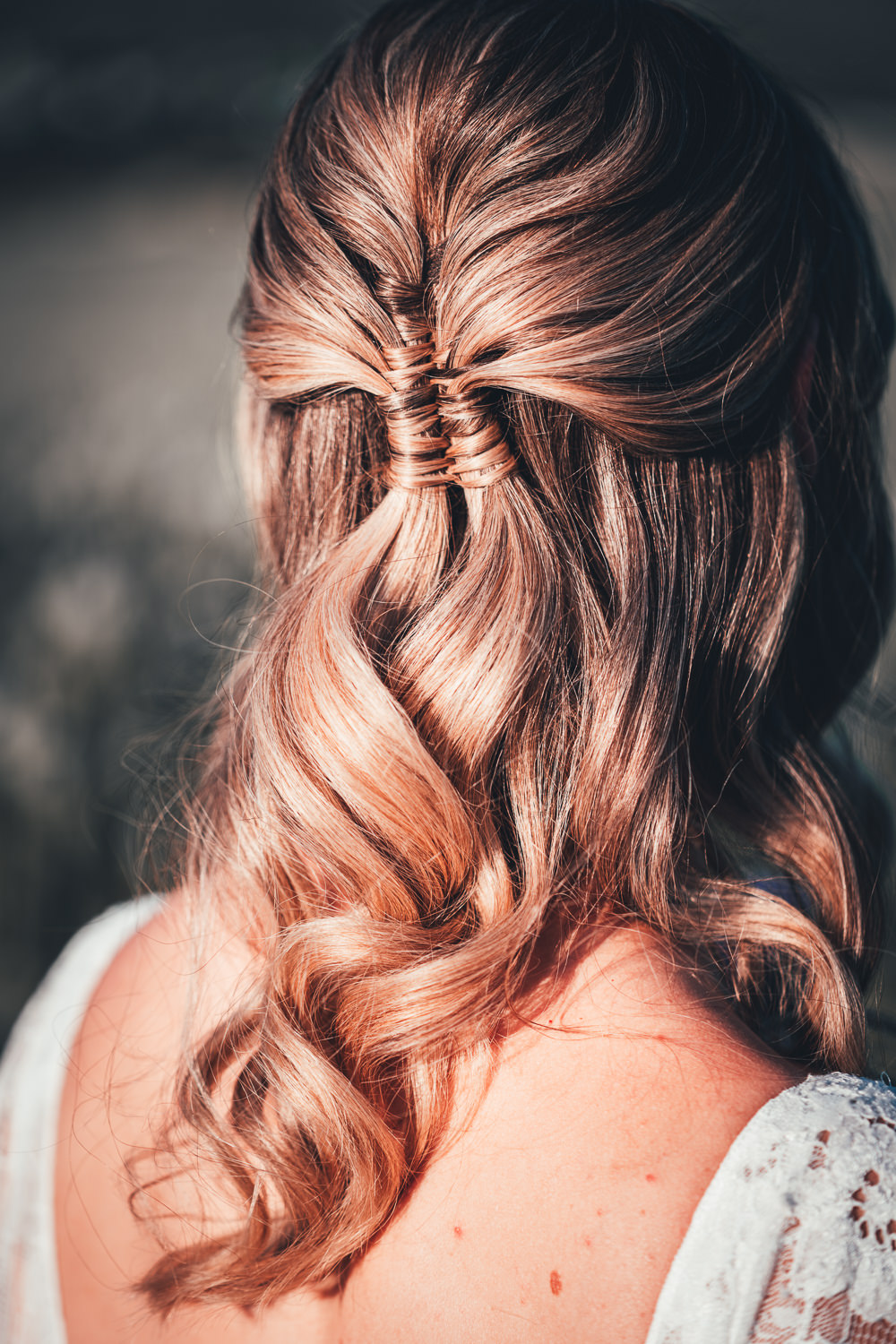 Bride Bridal Hair Style Half Up Half Down Poppy Field Wedding NT Creatives