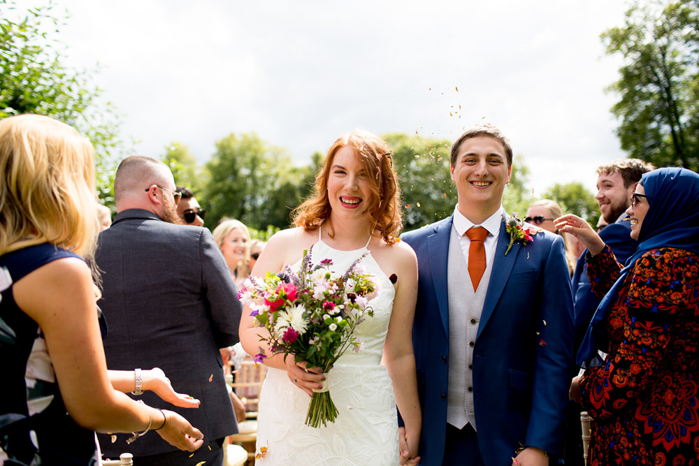 Confetti Throw Pythouse Kitchen Garden Wedding Jessica Hayman Photography