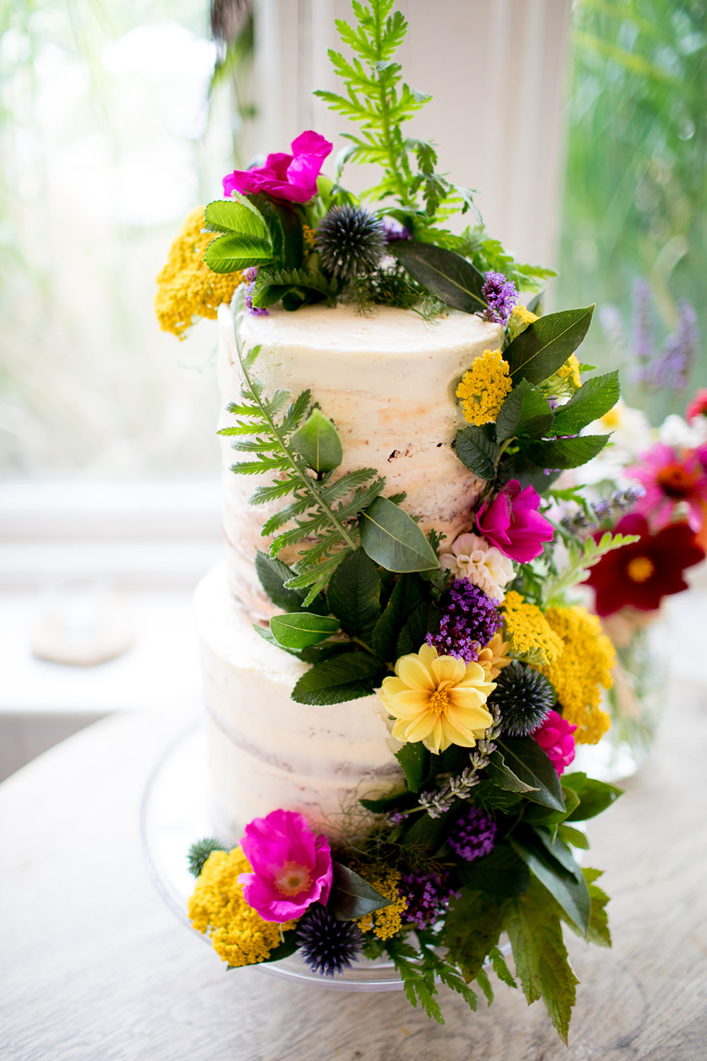 Buttercream Cake Flowers Floral Pythouse Kitchen Garden Wedding Jessica Hayman Photography