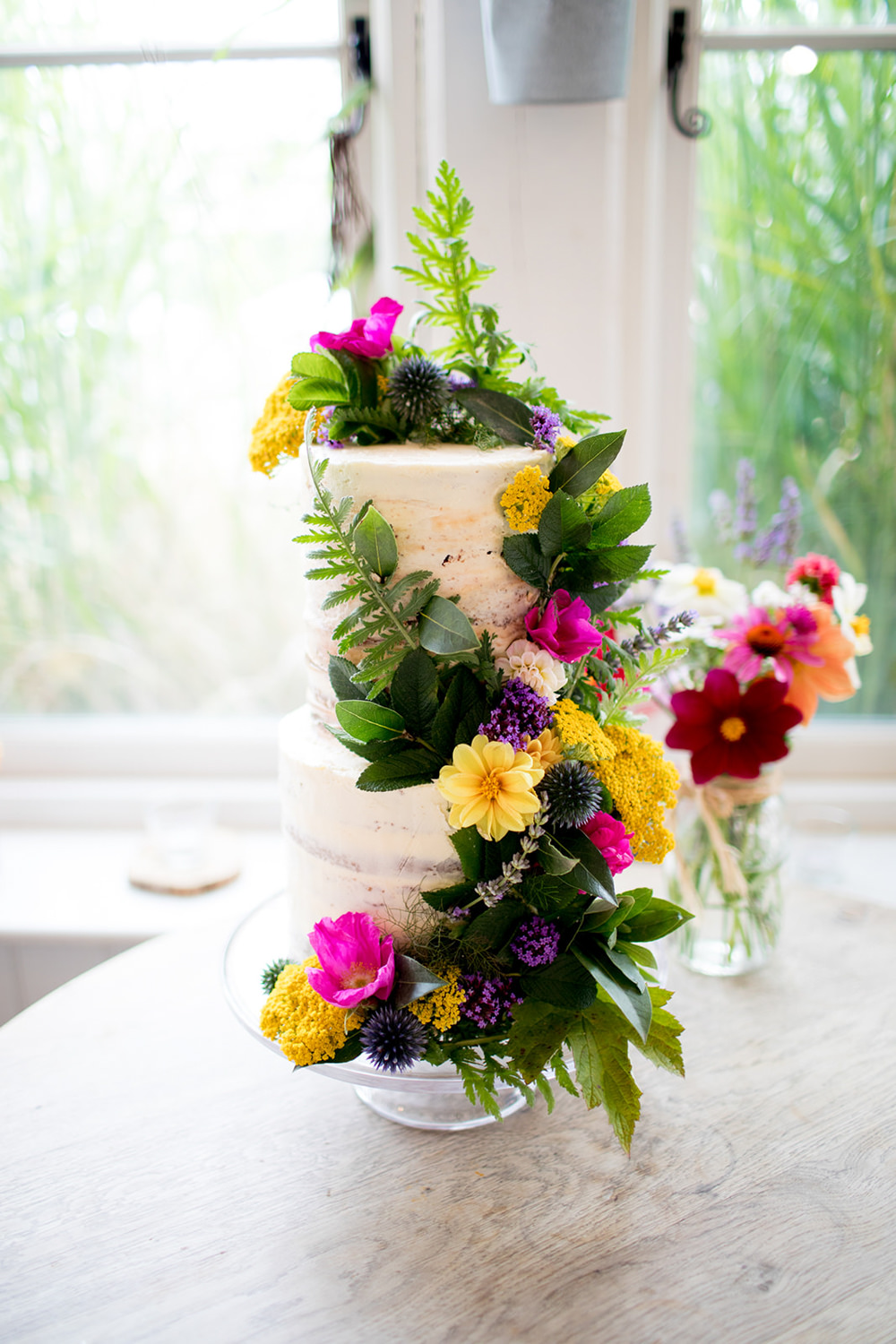 Buttercream Cake Flowers Floral Pythouse Kitchen Garden Wedding Jessica Hayman Photography