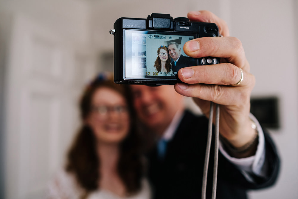 Selfie Bride Groom Royal Hospital Chelsea Wedding Kristian Leven Photography