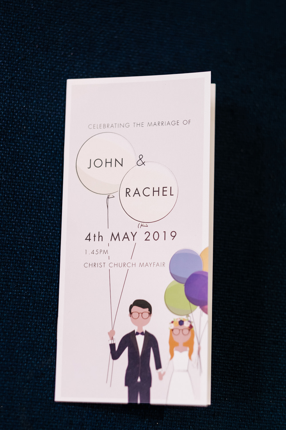 Balloon Stationery Invite Invitation Royal Hospital Chelsea Wedding Kristian Leven Photography