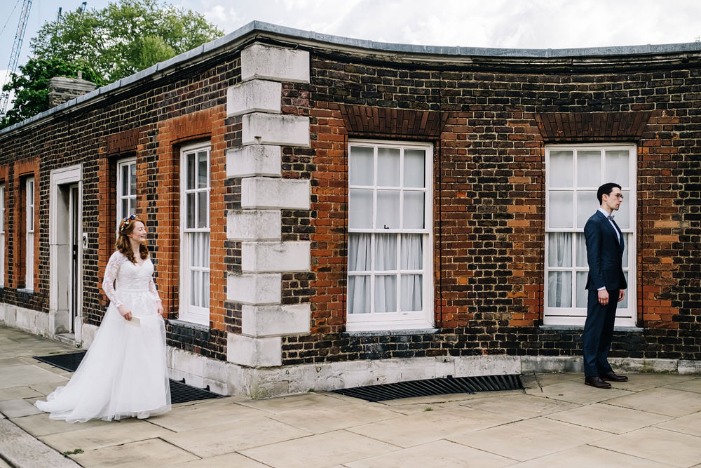 First Look Royal Hospital Chelsea Wedding Kristian Leven Photography