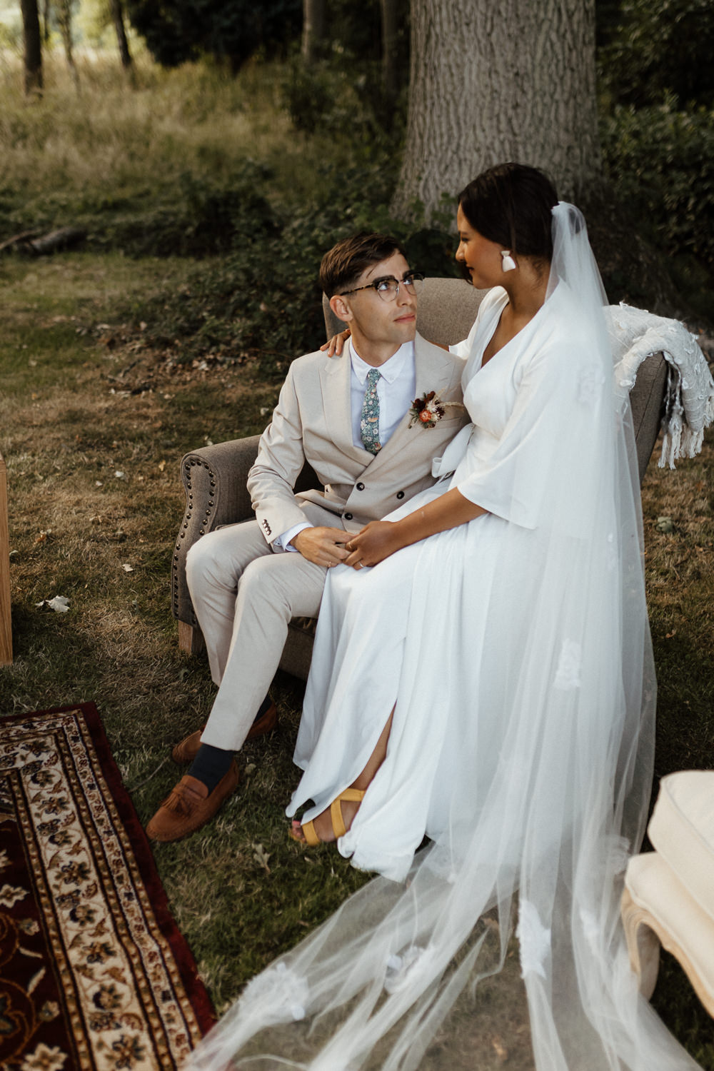 Seating Area Arm Chair Sofa Small Wedding Ideas UK Caitlin and Jones