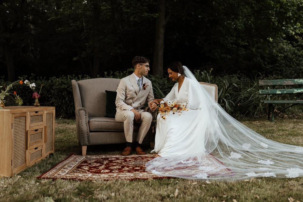 Seating Area Arm Chair Sofa Small Wedding Ideas UK Caitlin and Jones
