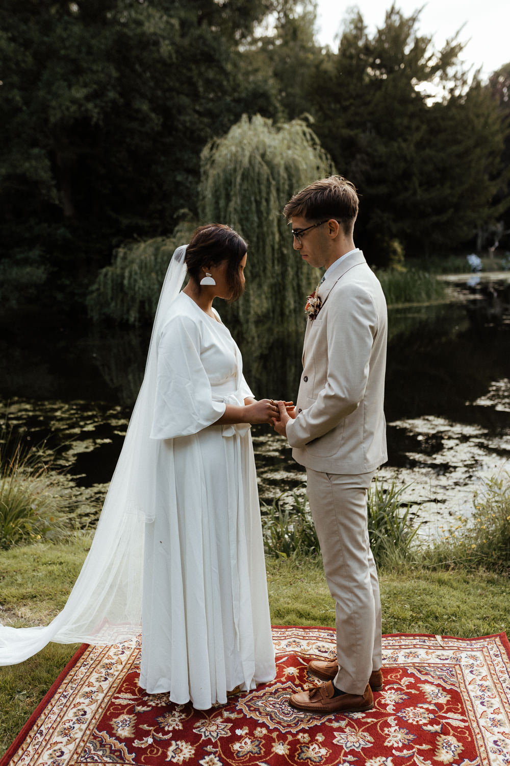 Ceremony Garden Rug Small Wedding Ideas UK Caitlin and Jones