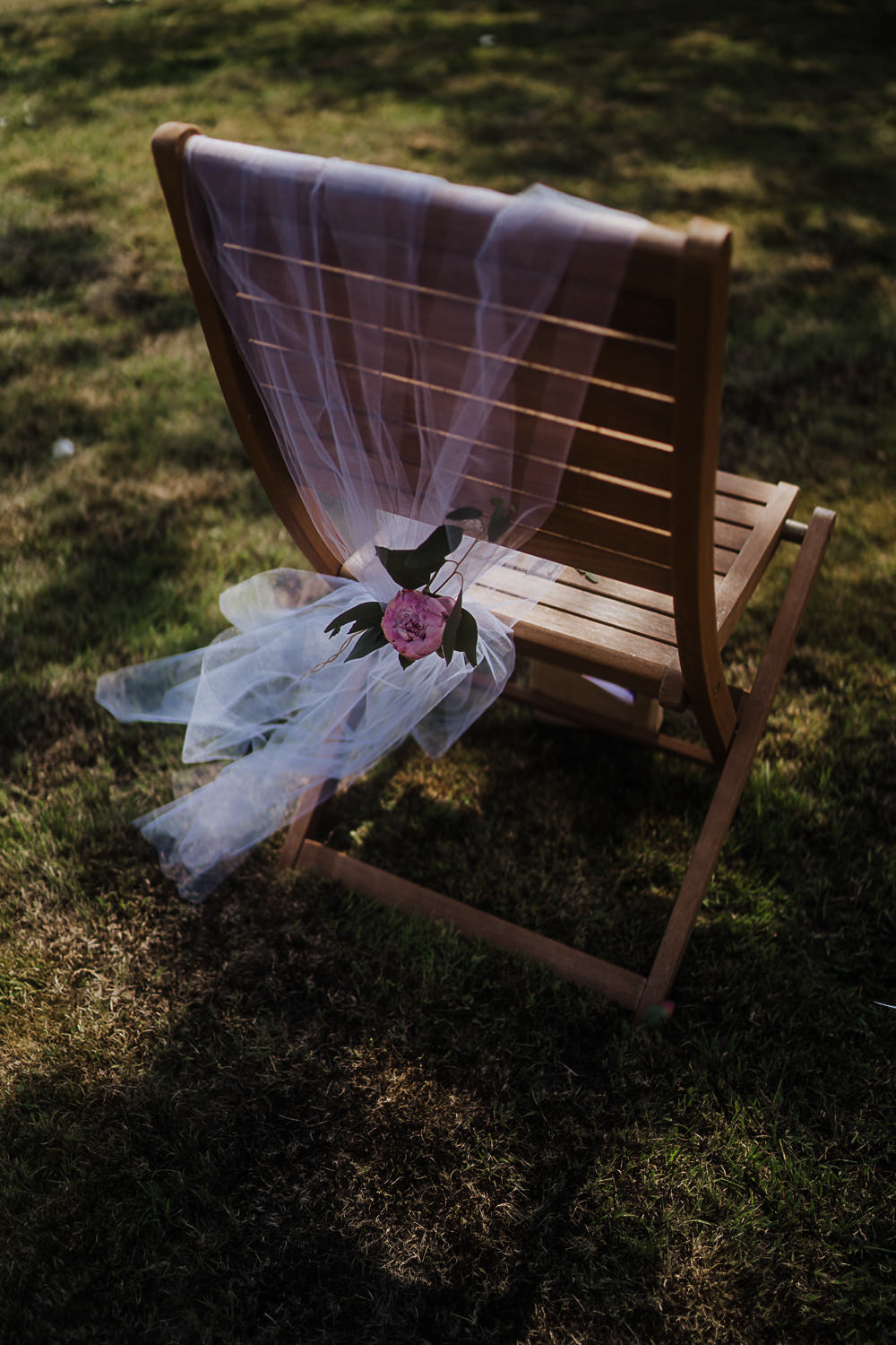 Chair Decor Flowers Socially Distanced Wedding Tiffany Gage Photography
