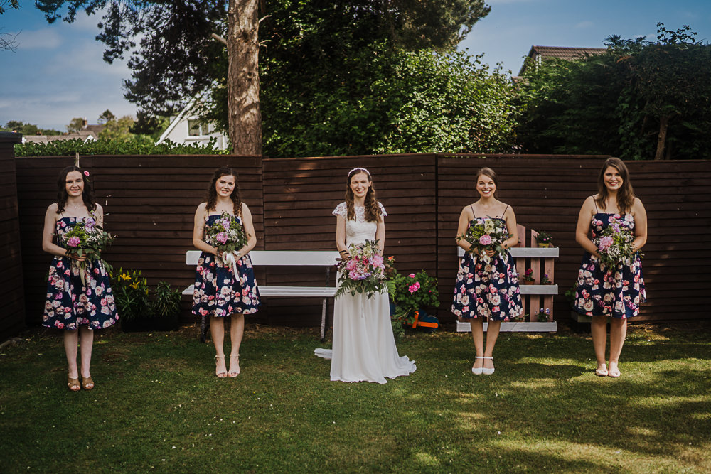 Bridesmaids Bridesmaid Dress Dresses Floral Socially Distanced Wedding Tiffany Gage Photography