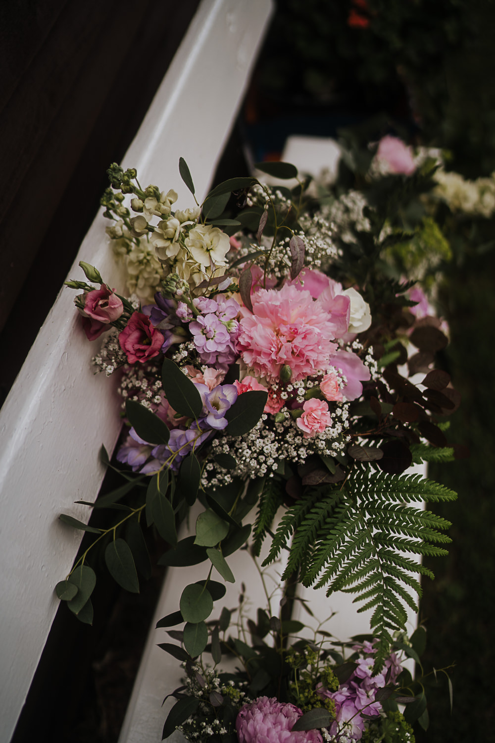 Bouquet Flowers Bride Bridal Pink Peony Rose Socially Distanced Wedding Tiffany Gage Photography