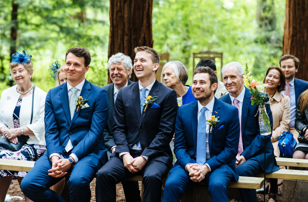 Groomsmen Suits Navy Blue Ties Two Woods Estate Wedding Laura Debourde Photography