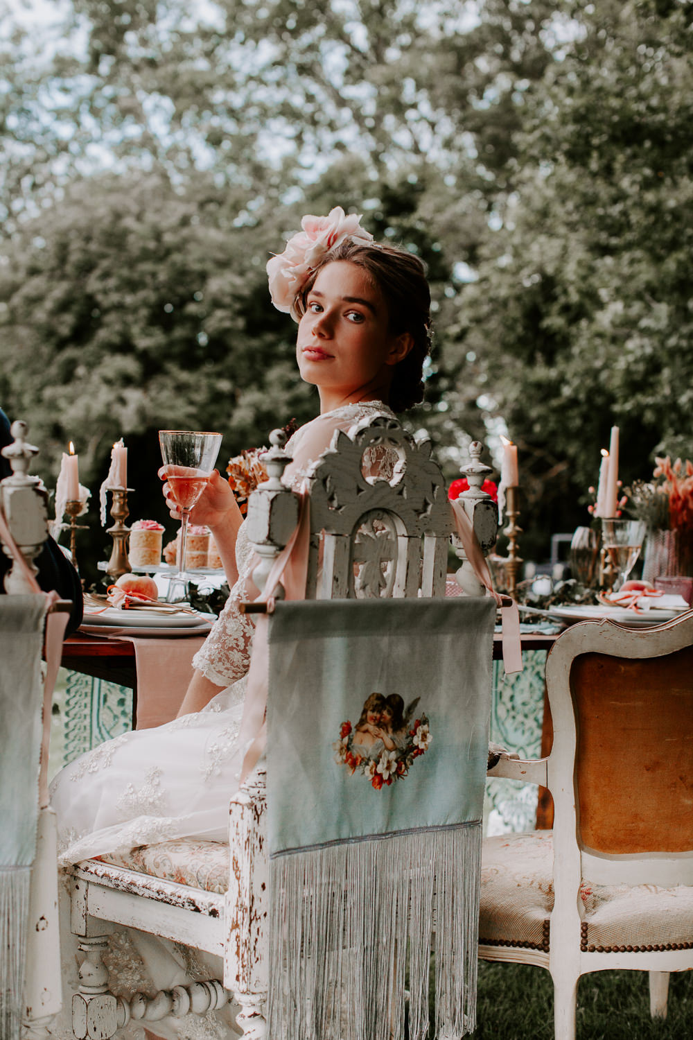 Chair Banner Sign Cherub Whimsical Wedding Ideas Charlotte Lucy Photography