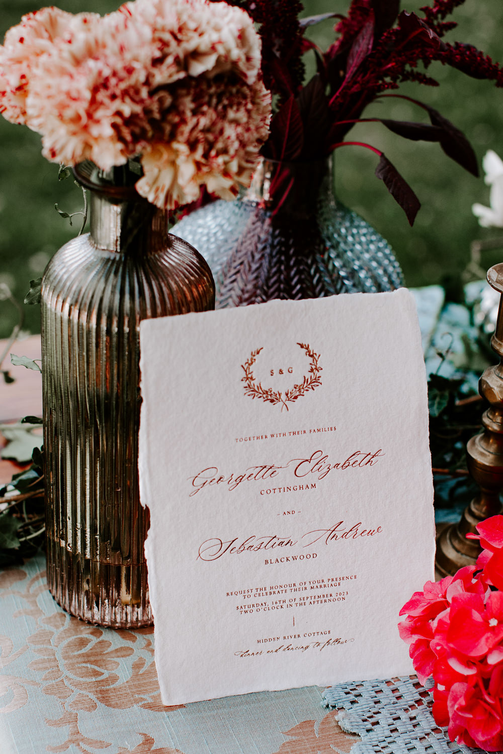 Metallic Gold Calligraphy Stationery Whimsical Wedding Ideas Charlotte Lucy Photography