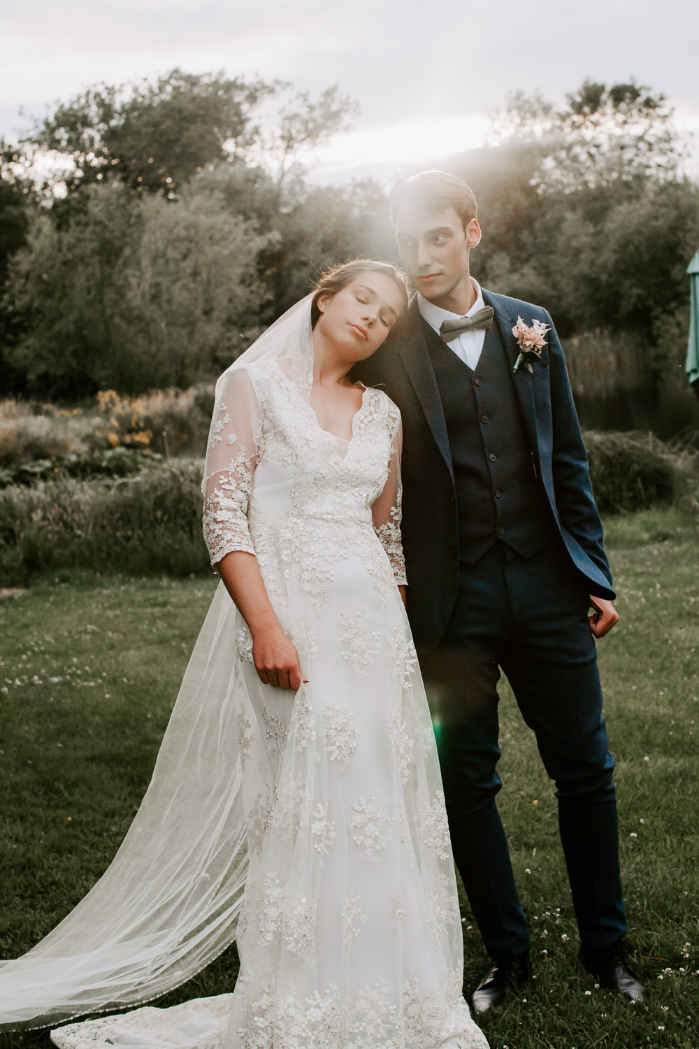 Whimsical Wedding Ideas Charlotte Lucy Photography Groom Suit Waistcoat Bow Tie