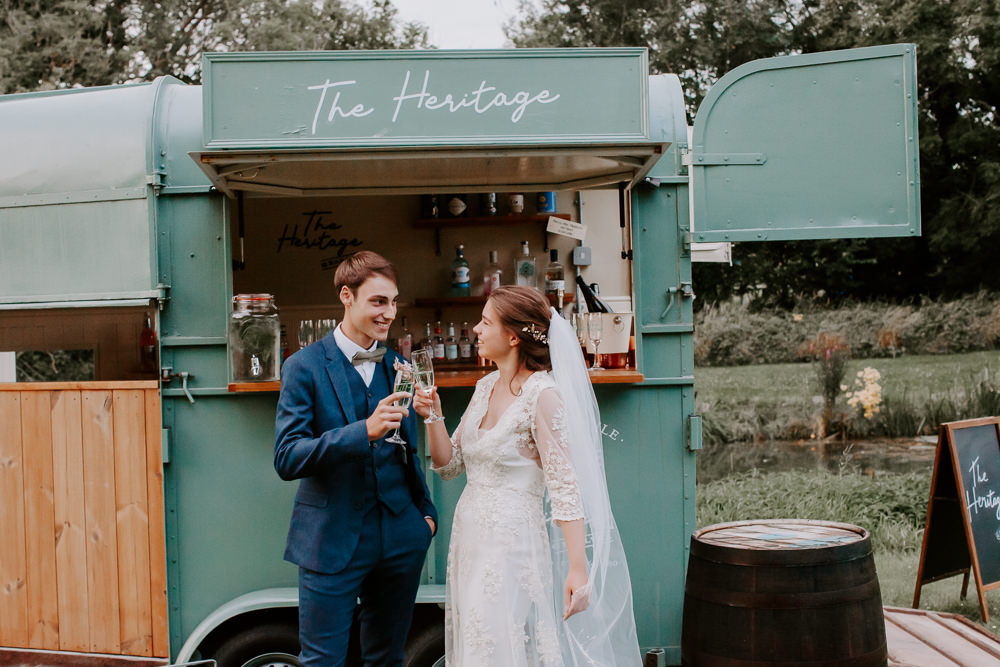 Horse Box Bar Drinks Whimsical Wedding Ideas Charlotte Lucy Photography