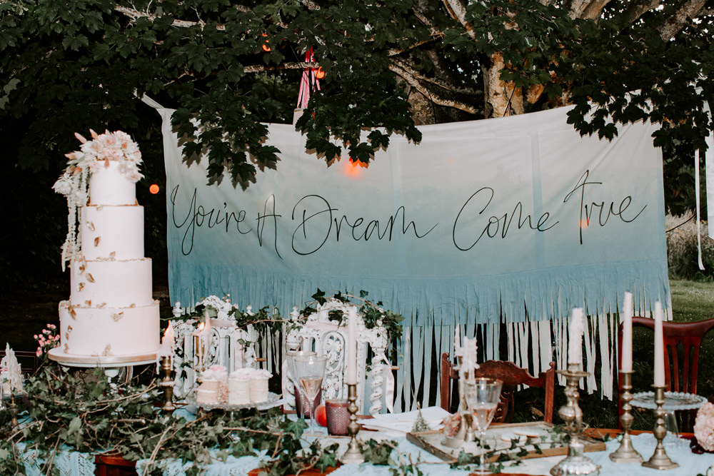 Banner Sign Backdrop Signage Signs Whimsical Wedding Ideas Charlotte Lucy Photography