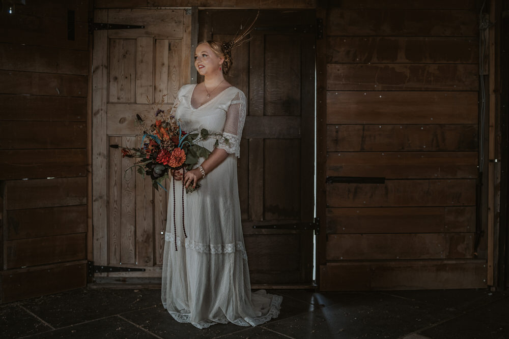Dress Gown Bride Bridal Long Sleeves Art Wedding Ideas Tom Halliday Photography
