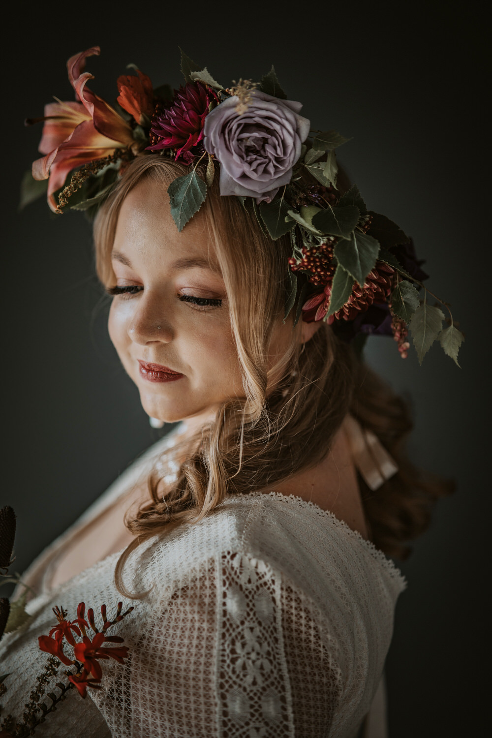 Bride Bridal Make Up Flower Crown Art Wedding Ideas Tom Halliday Photography