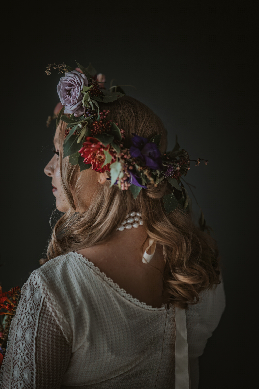 Bride Bridal Flower Crown Art Wedding Ideas Tom Halliday Photography