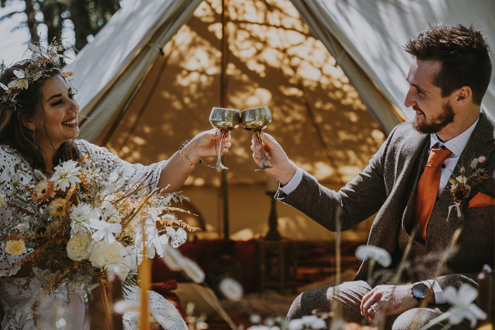 Drinks Cheers Bell Tent Wedding Ideas Gem Hicks Photography