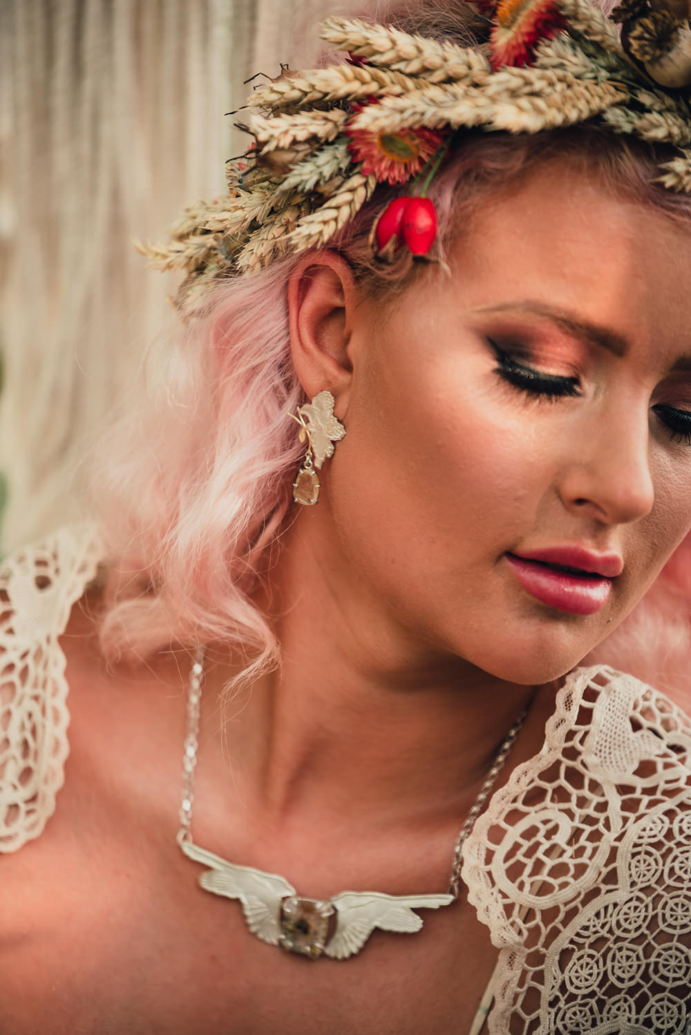 Bride Bridal Jewellery Boho Wedding Ideas Roshni Photography
