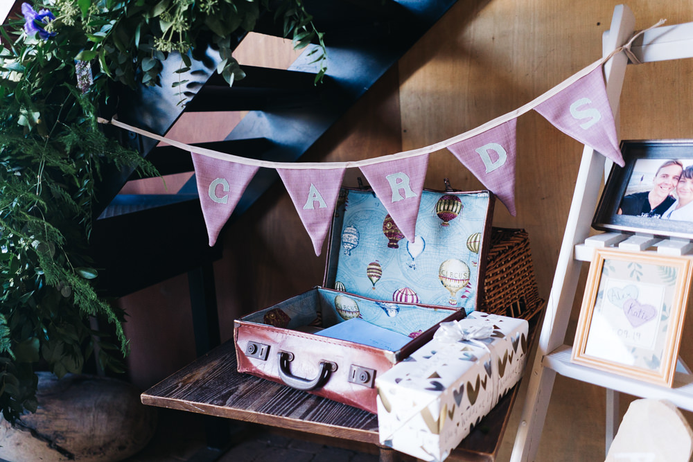 Card Suitcase Bunting Castle View Wedding Sally T Photography