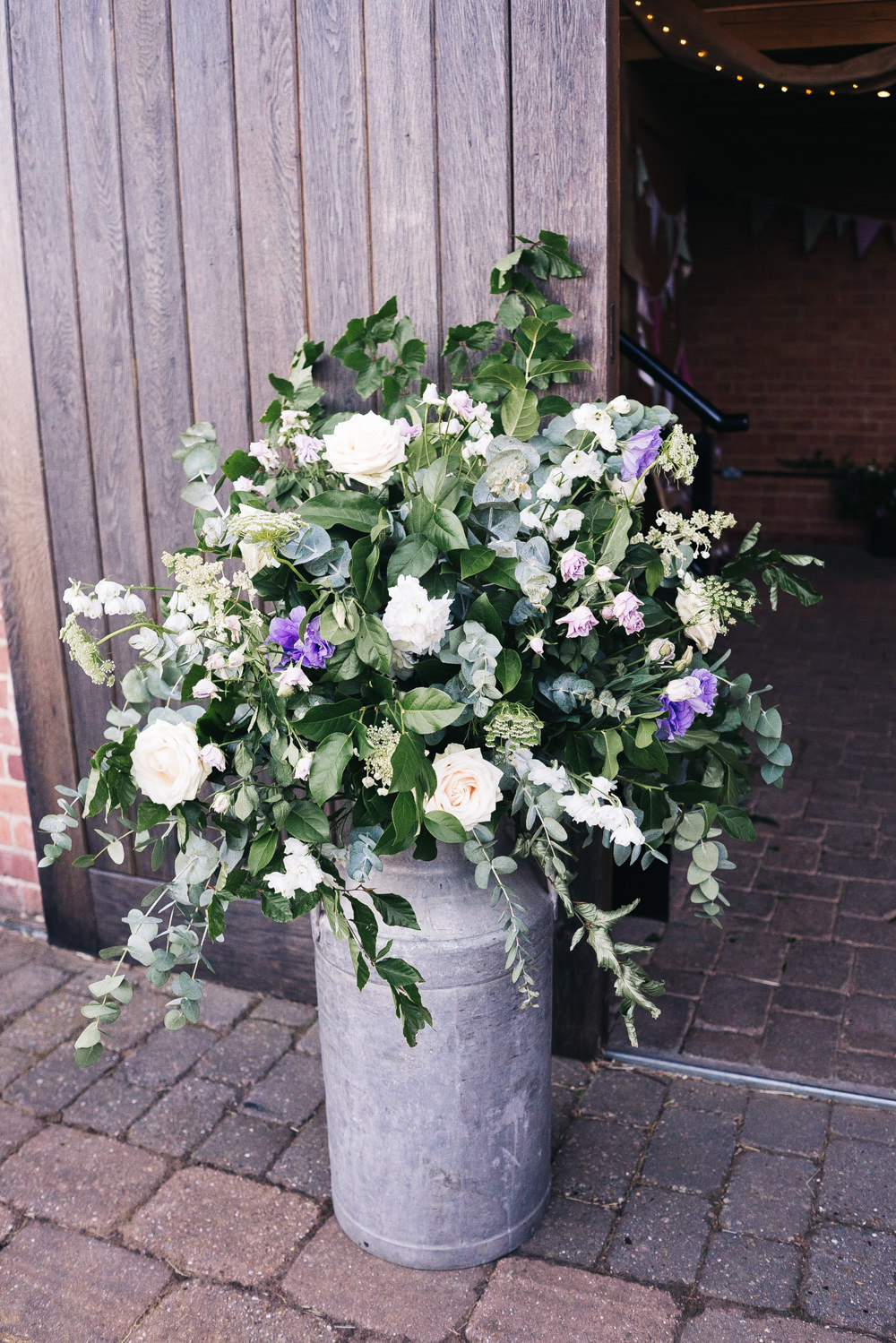 Milk Churn Flowers Decor Castle View Wedding Sally T Photography