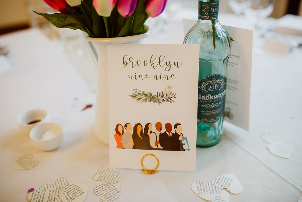 Table Name Coombe Lodge Wedding Holly Collings Photography