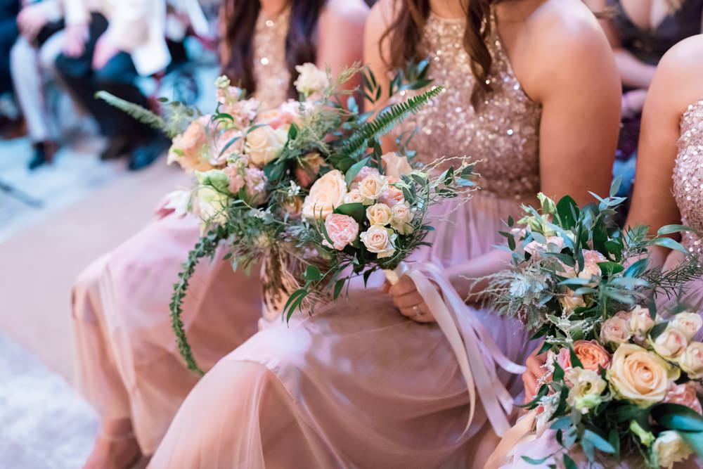 Bouquet Flowers Bridesmaid Doxford Barns Wedding Lara Frost Photography