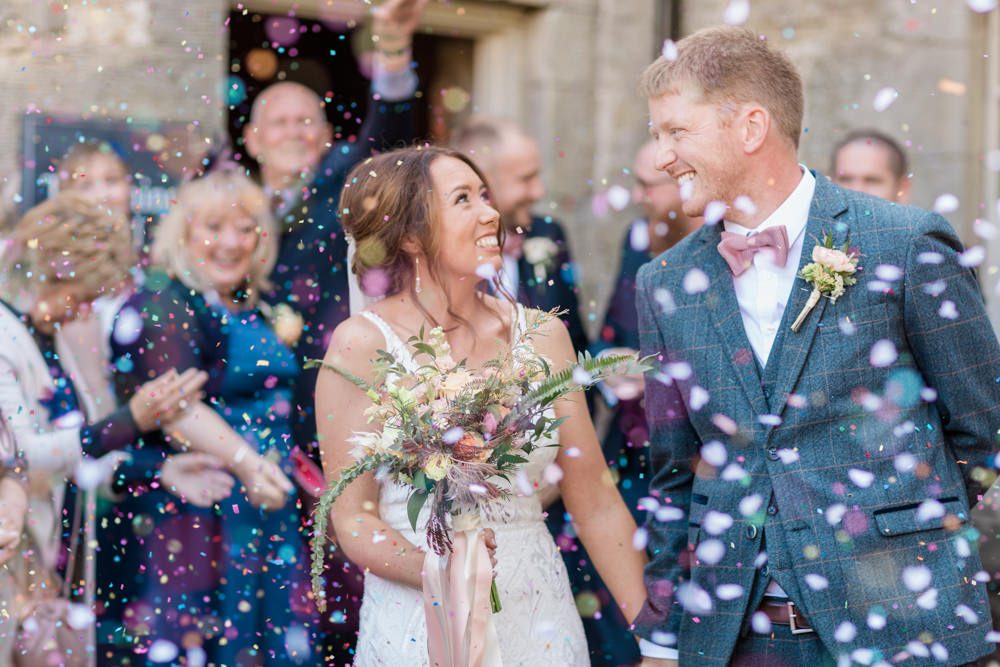 Doxford Barns Wedding Lara Frost Photography Confetti Throw