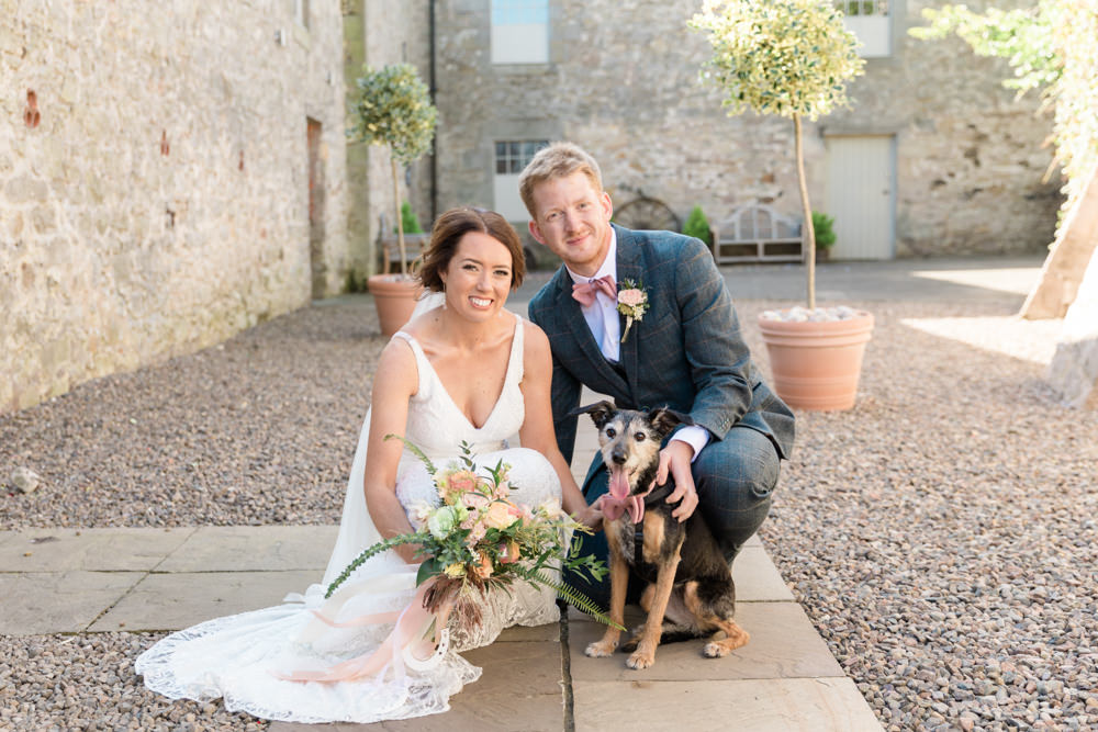 Dog Pet Doxford Barns Wedding Lara Frost Photography