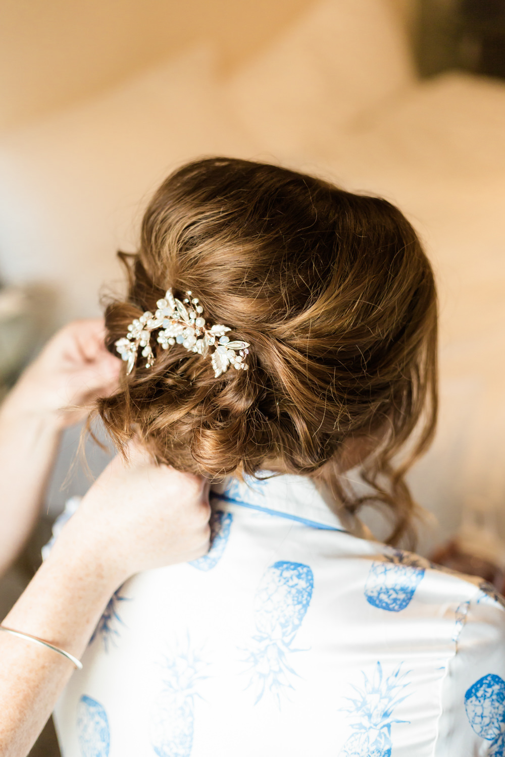 Bride Bridal Hair Style Up Do Doxford Barns Wedding Lara Frost Photography
