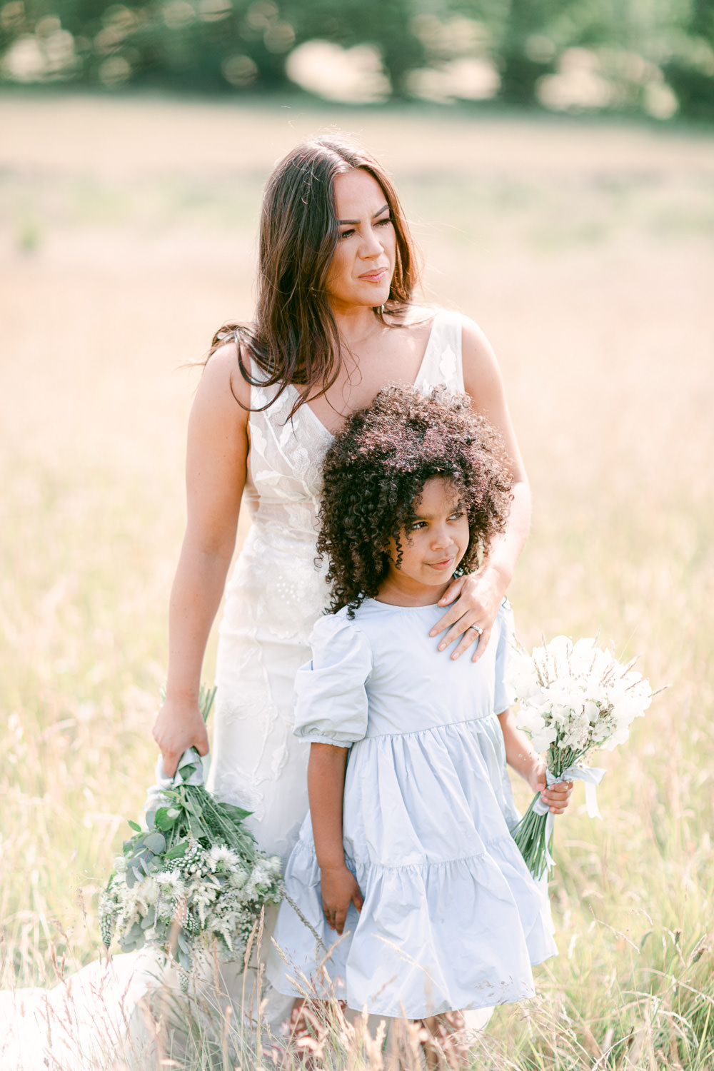 Flower Girl Blue Dress Family Elopement Ideas Sophie May Photo