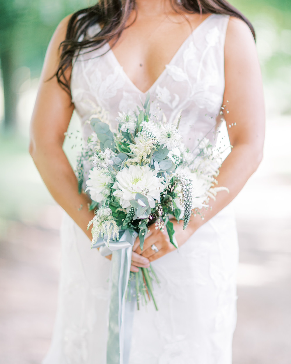 Bride Bridal Bouquet Flowers Blue White Family Elopement Ideas Sophie May Photo