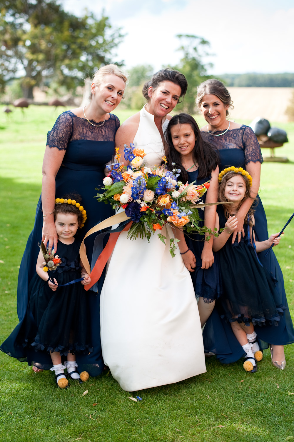 Bridesmaids Bridesmaid Dress Dresses Navy Floral Wedding Rachael Connerton Photography