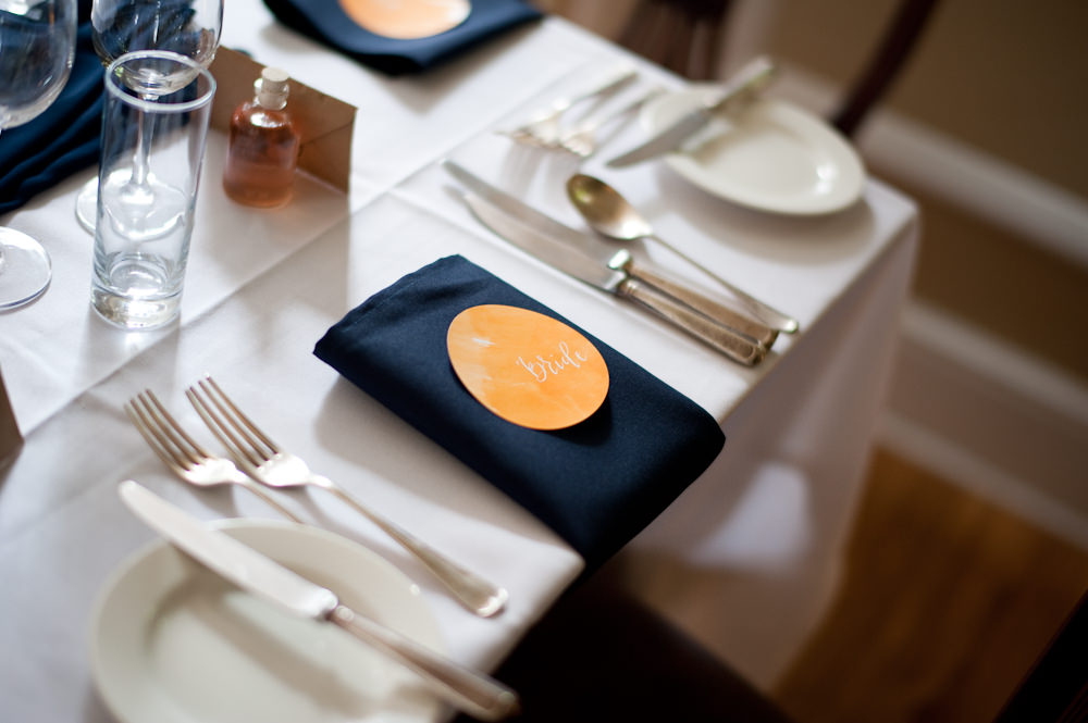 Place Name Setting Floral Wedding Rachael Connerton Photography