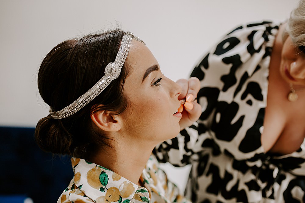 Bride Bridal Make Up Glevering Hall Wedding Sharon Cudworth Photography
