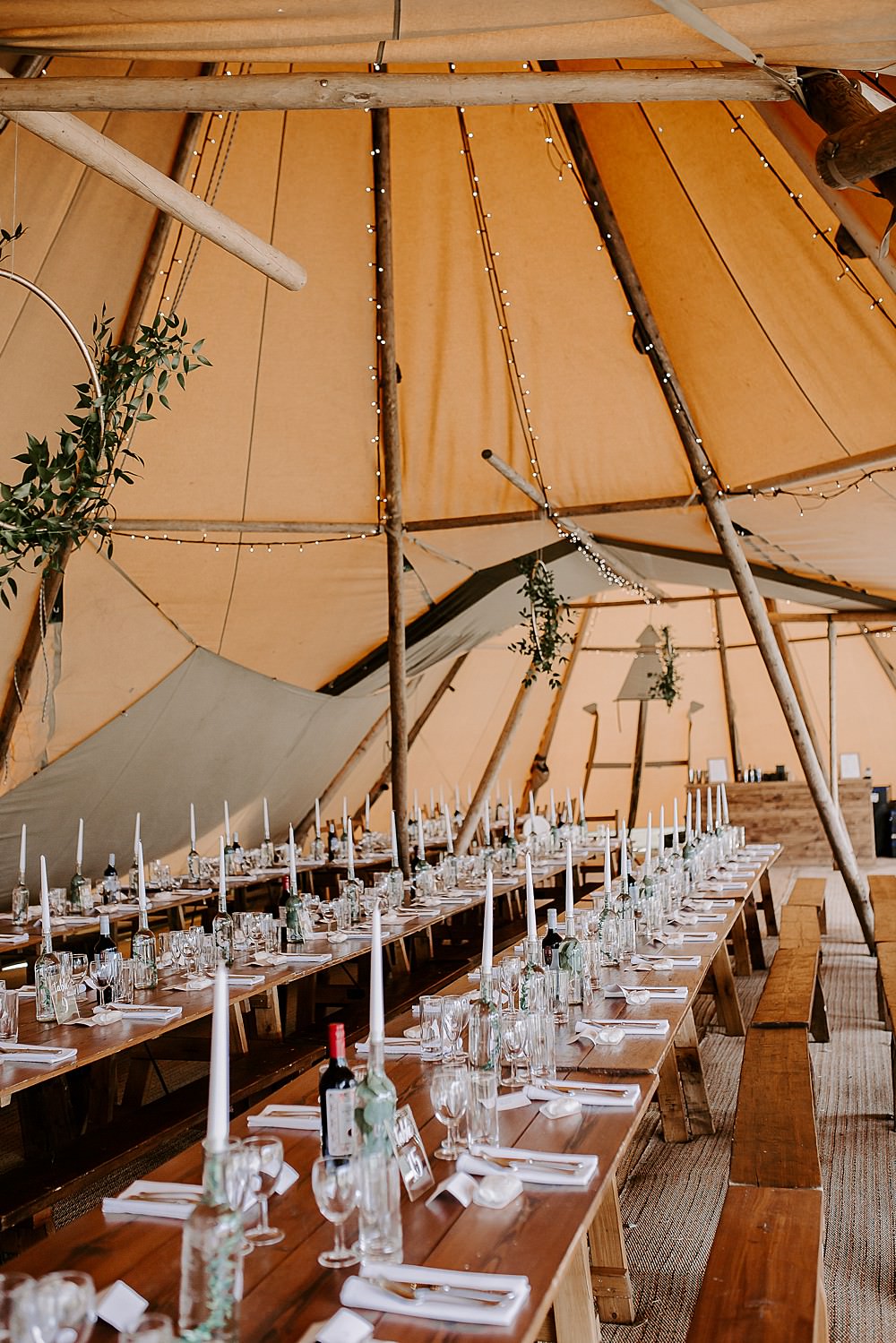 Tipi Decor Decorations Rustic Greenery Glevering Hall Wedding Sharon Cudworth Photography