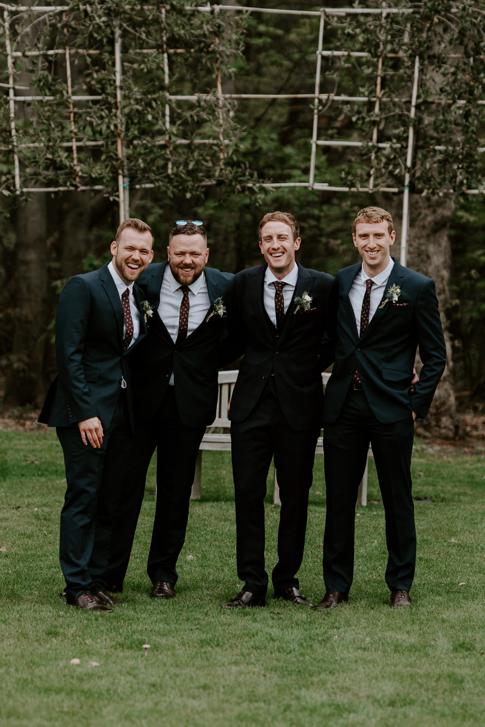 Groom Suit Black Red Tie Groomsmen Hazel Gap Barn Wedding The Light Painters