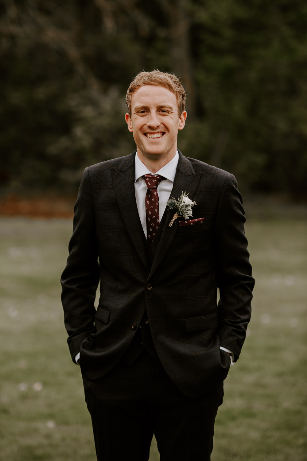 Groom Suit Black Red Tie Hazel Gap Barn Wedding The Light Painters
