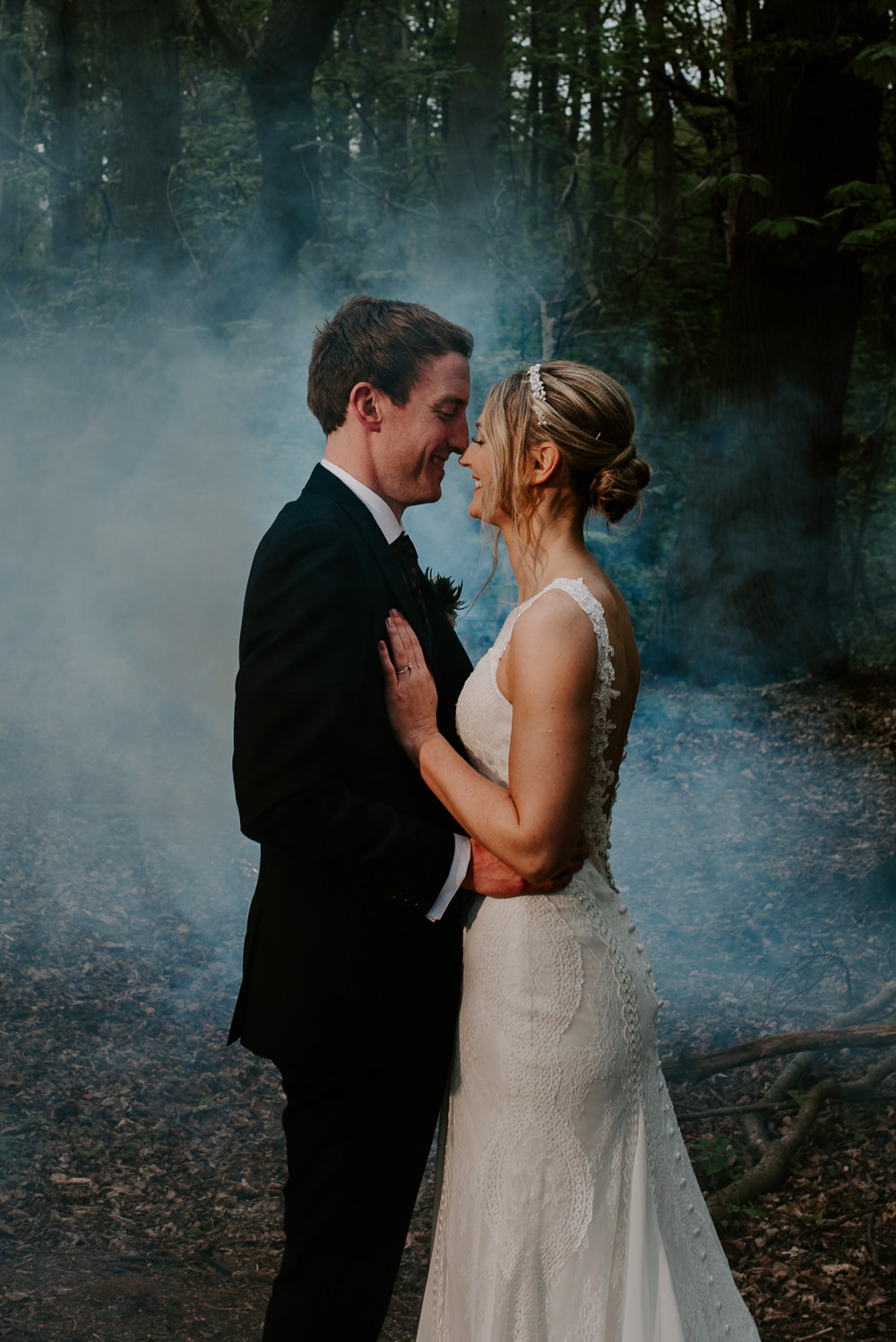 Hazel Gap Barn Wedding The Light Painters Smoke Bomb