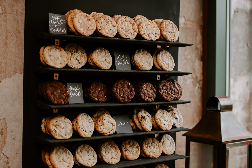 Cookie Wall Dessert Table Stand Hazel Gap Barn Wedding The Light Painters