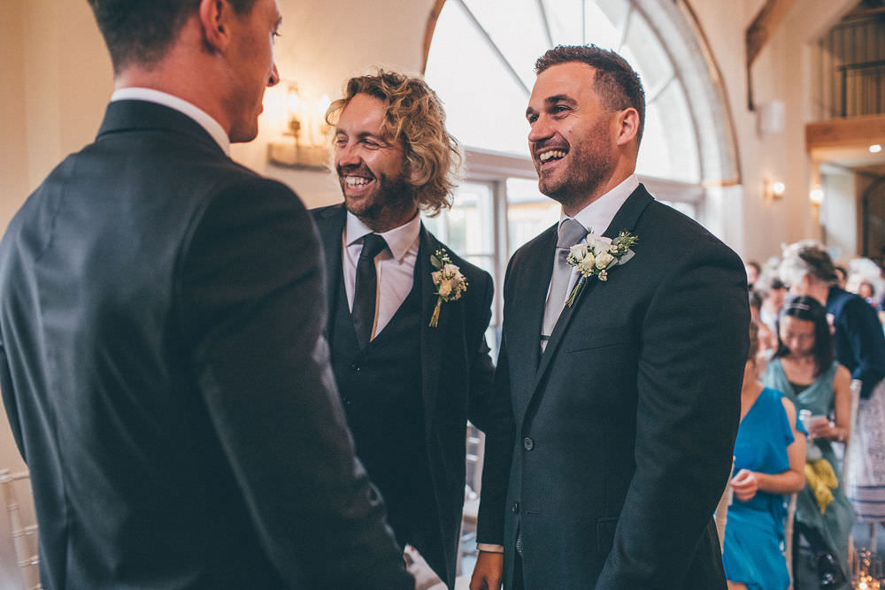 Groom Groomsmen Suits Grey Lemore Manor Wedding Helen Jane Smiddy Photography