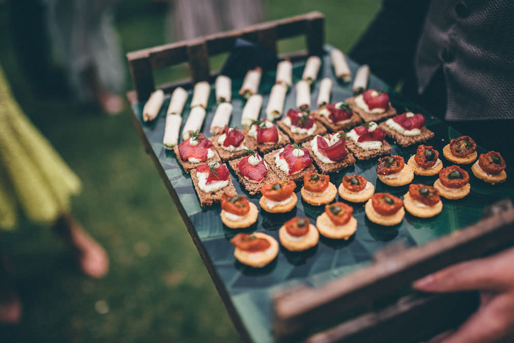 Canapes Lemore Manor Wedding Helen Jane Smiddy Photography