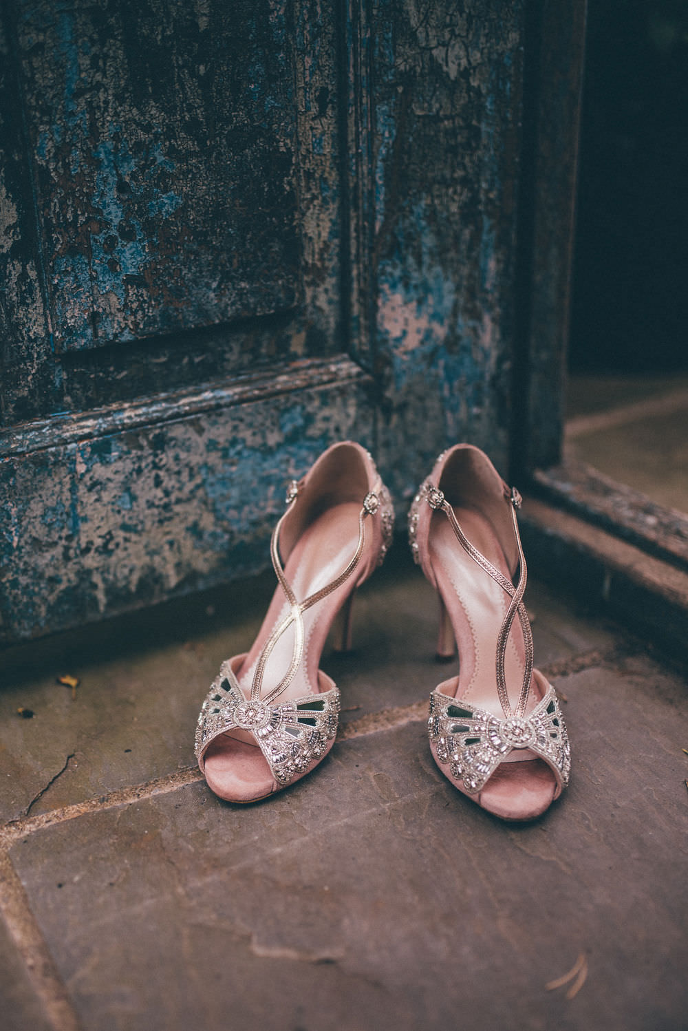 Bride Bridal Shoes Lemore Manor Wedding Helen Jane Smiddy Photography