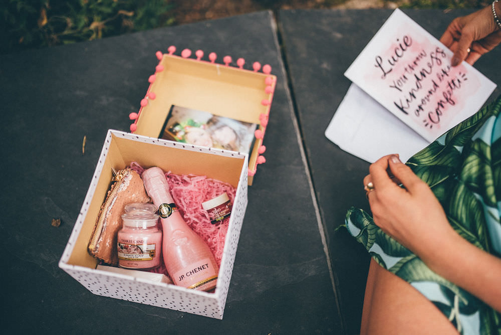 Bridesmaid Gift Box Lemore Manor Wedding Helen Jane Smiddy Photography