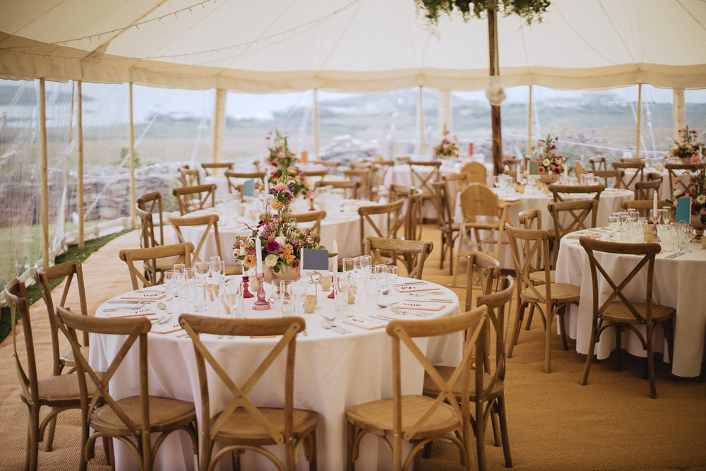 Marquee Wedding Wales Fox & Bear Photography Clear Side Open Reception