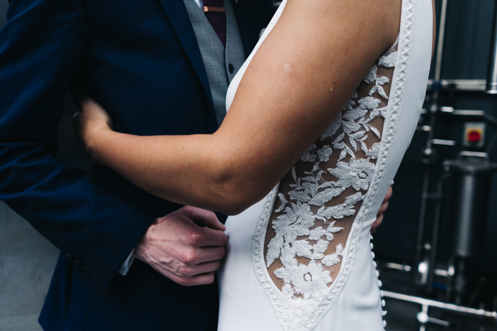 Dress Gown Bride Bridal Pronovias Fit Flare Illusion Lace Newcastle Wedding Sally T Photography