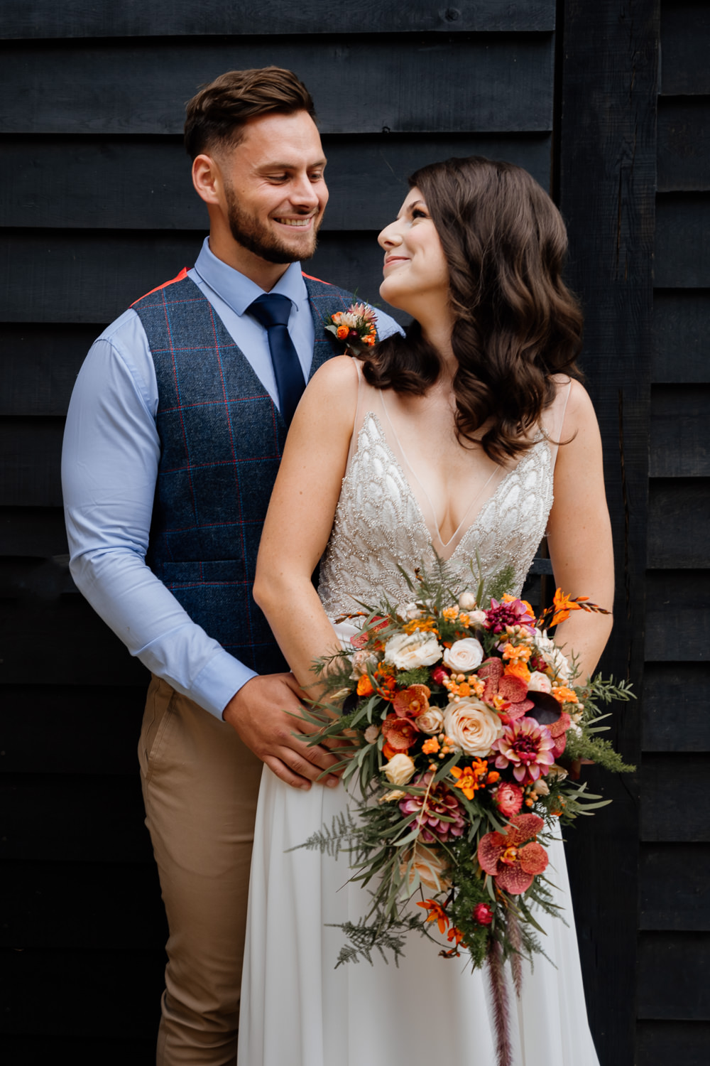 Orange Blue Wedding Steph Kiely Photography