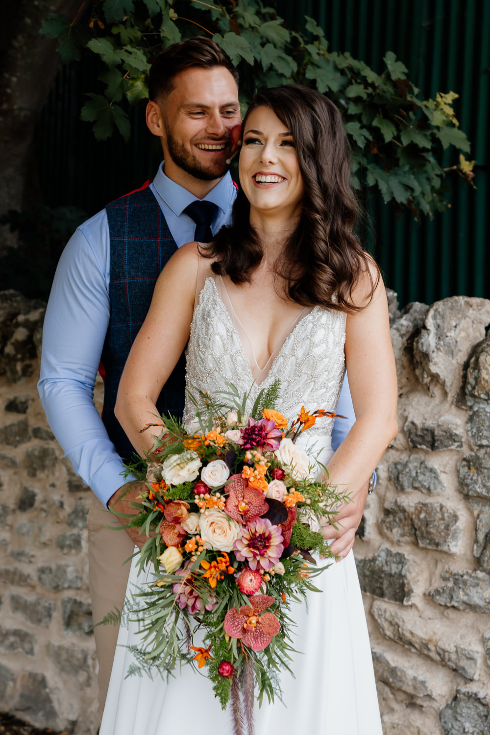 Orange Blue Wedding Steph Kiely Photography